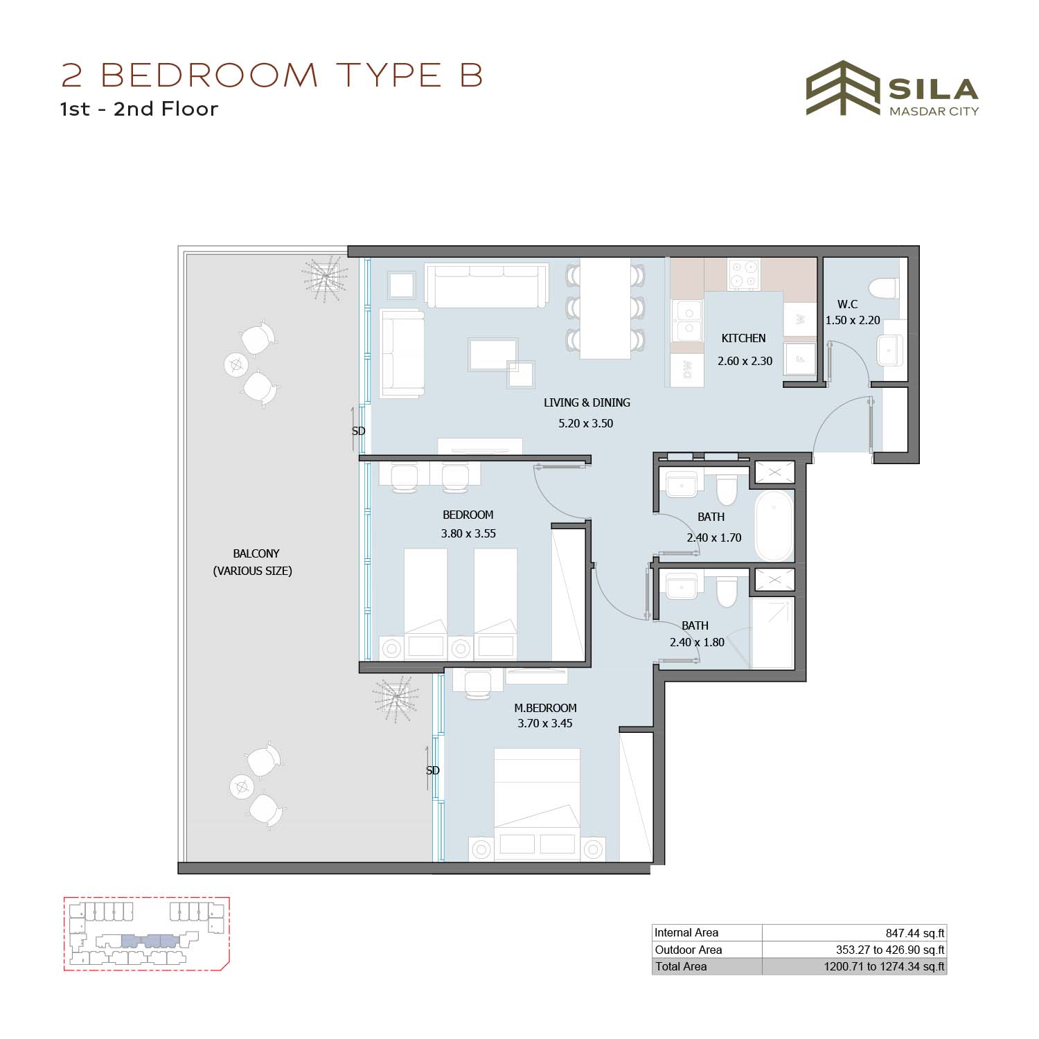 SILA at Masdar City floor plan 2