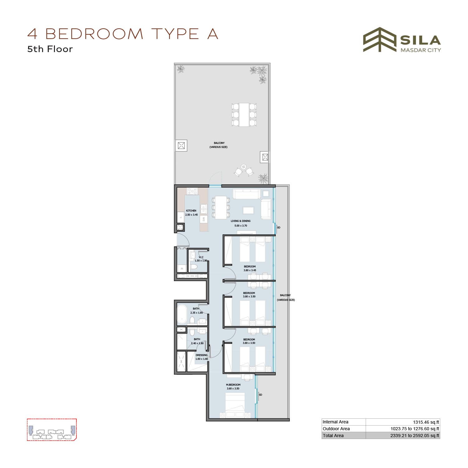 SILA at Masdar City floor plan 5