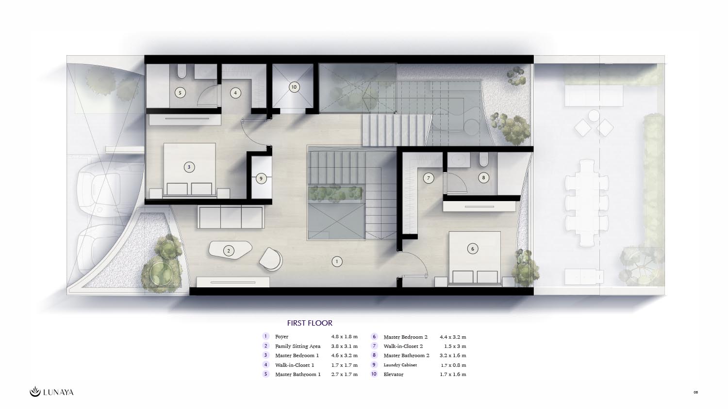 Lunaya by Zaya Living floor plan 1