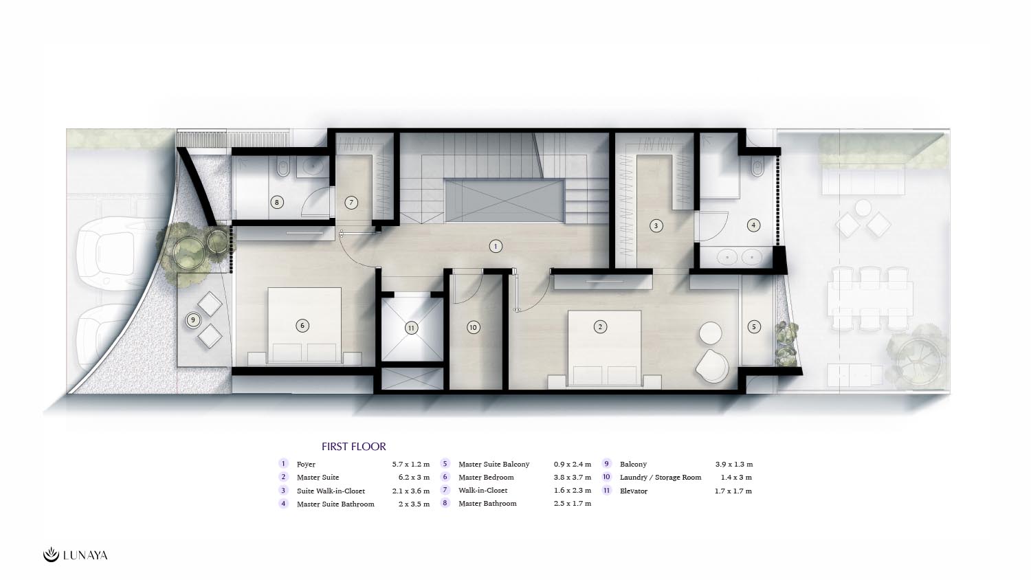 Lunaya by Zaya Living floor plan 2
