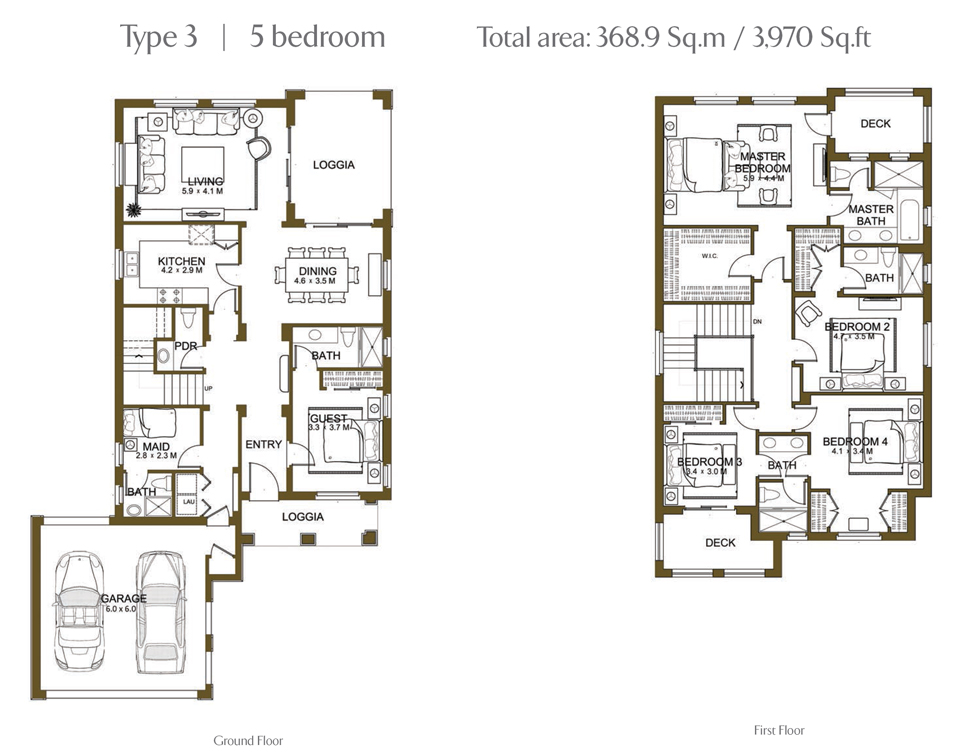 Samara Villas floor plan 1