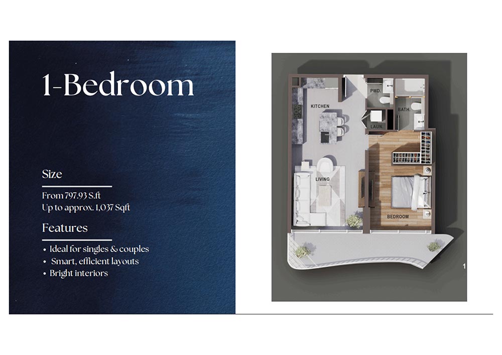 Legacy Heights at Dubai South floor plan 1