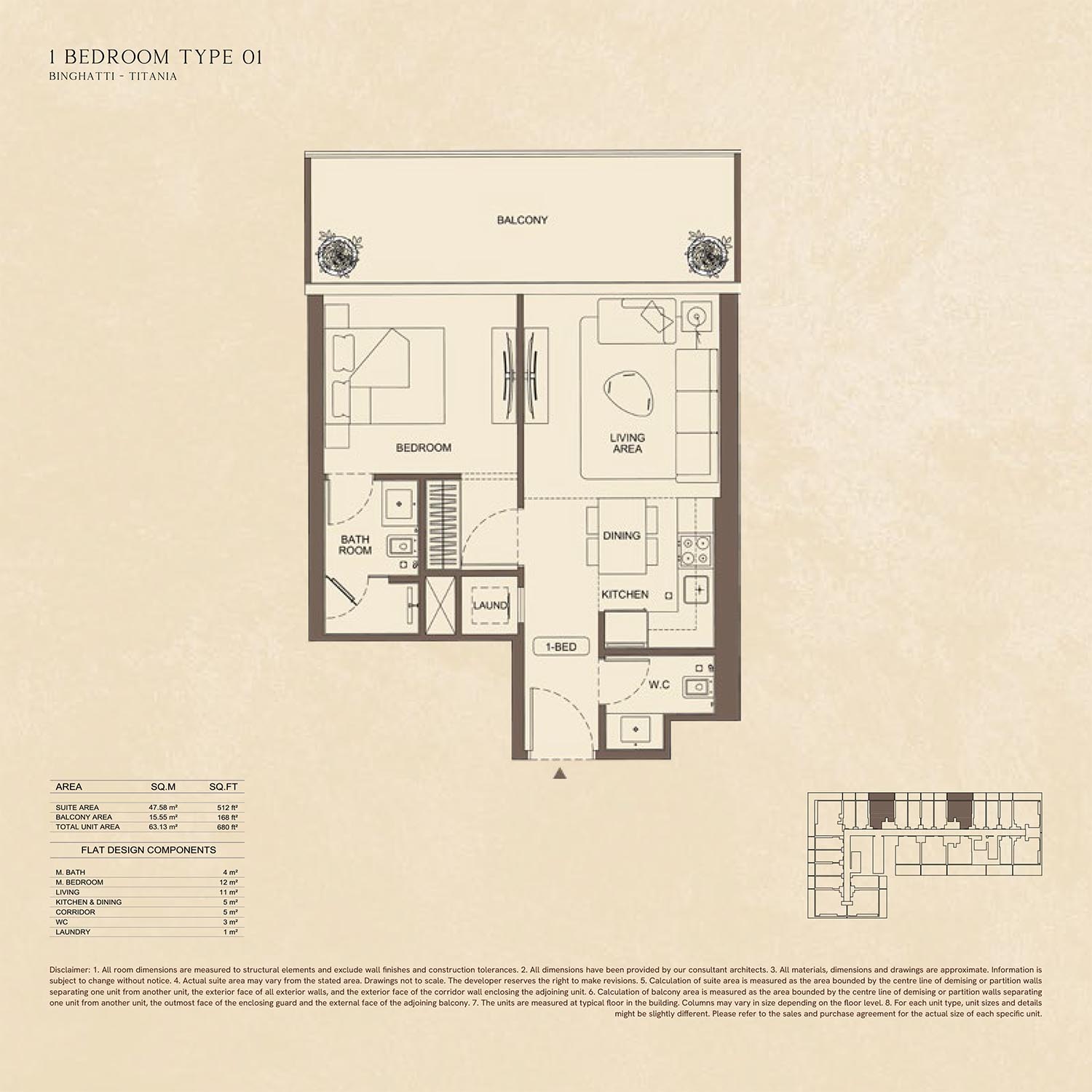 Binghatti Titania floor plan 2