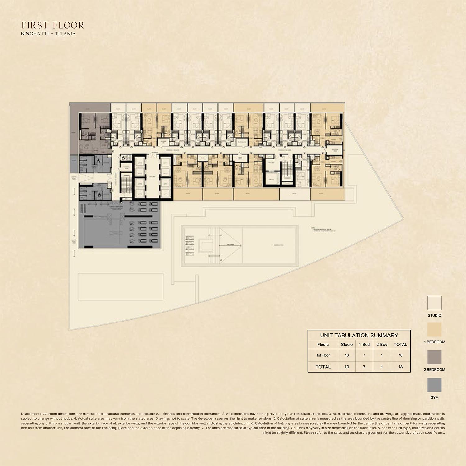 Binghatti Titania floor plan 3