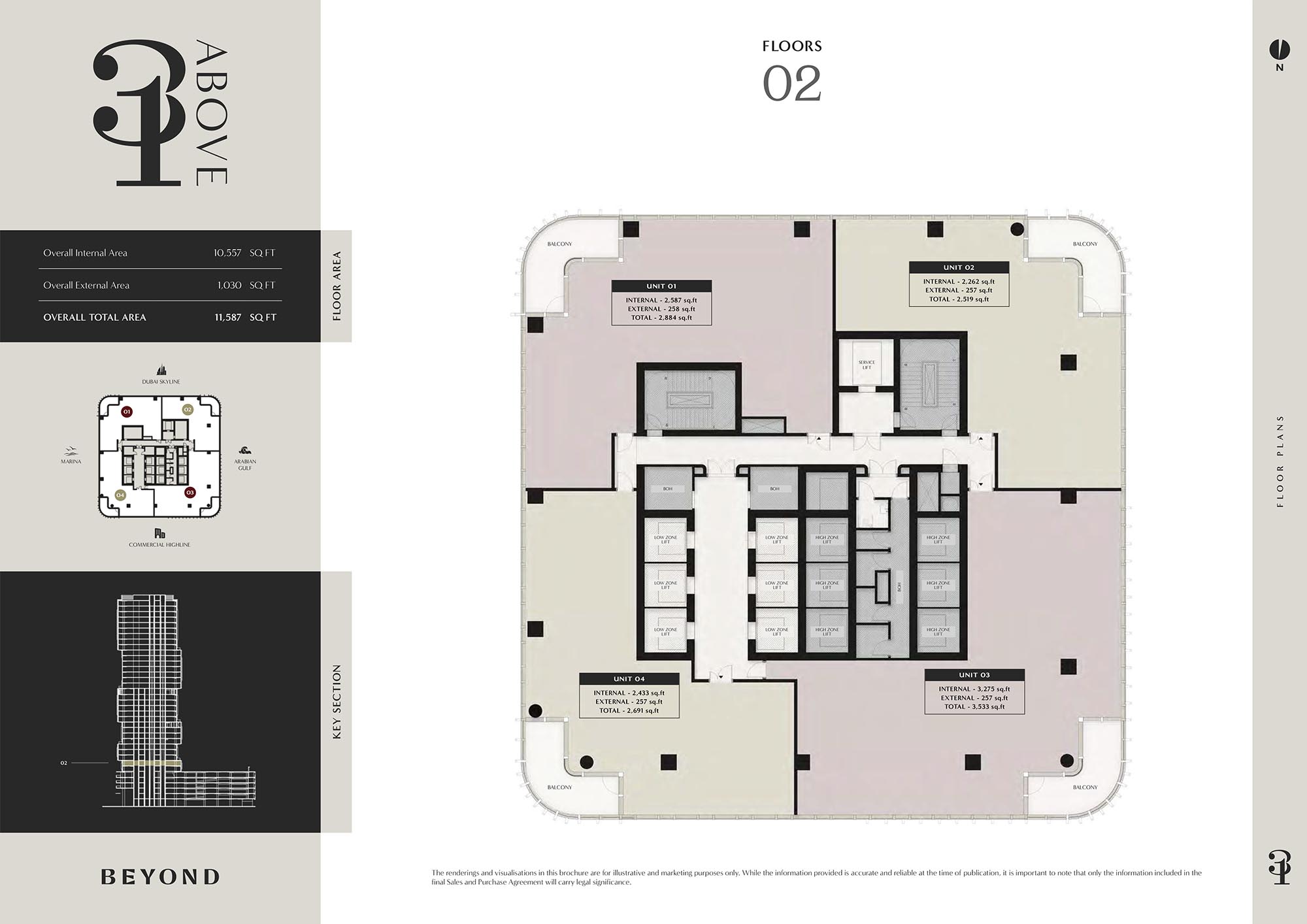 31 Above at Dubai Maritime City floor plan 2