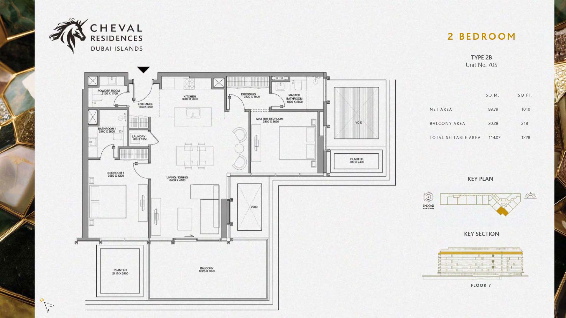 Cheval Residences at Dubai Islands floor plan 2