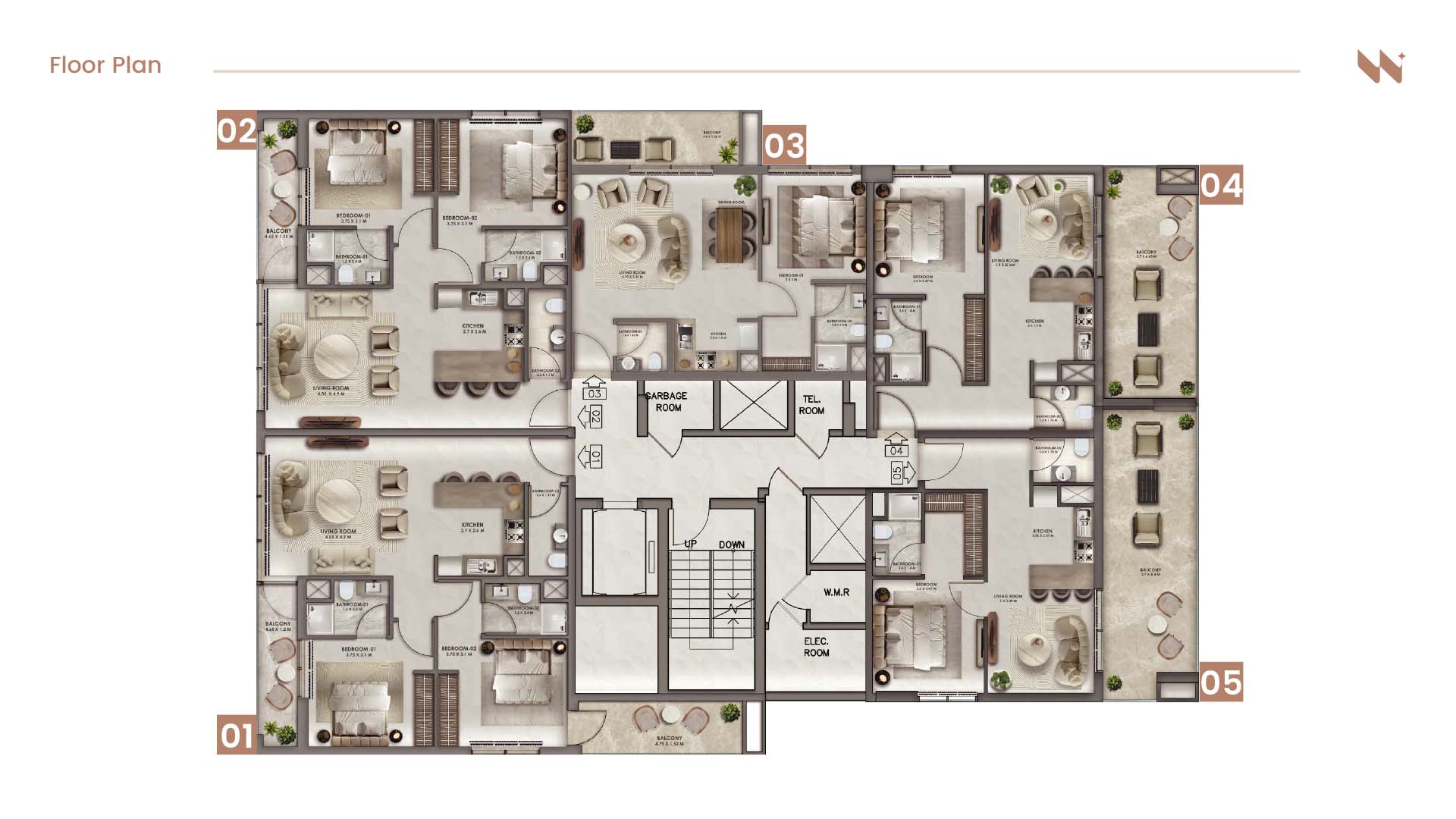 Serra Residence at Liwan floor plan 2