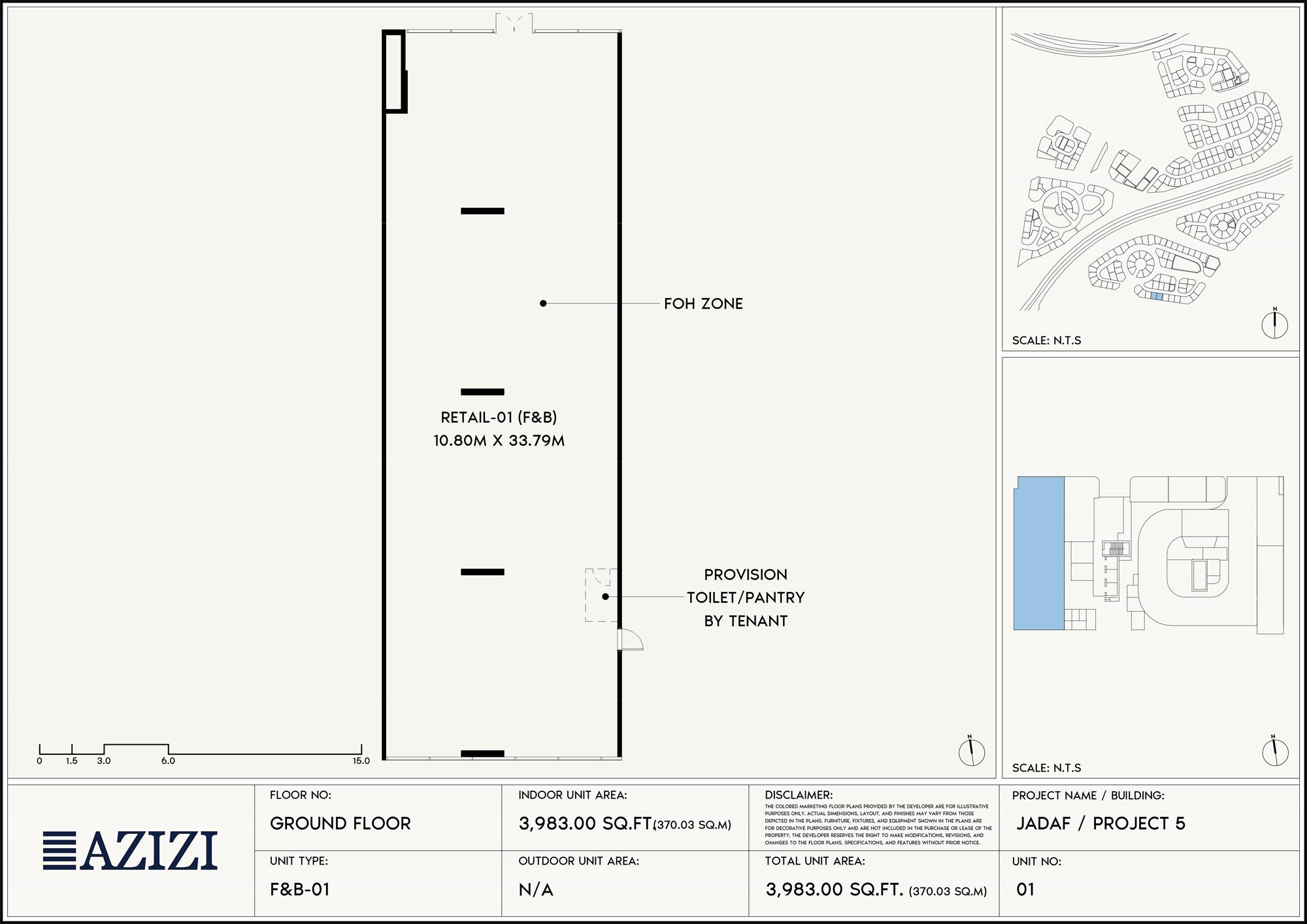 Azizi Leily at Al Jaddaf floor plan 5