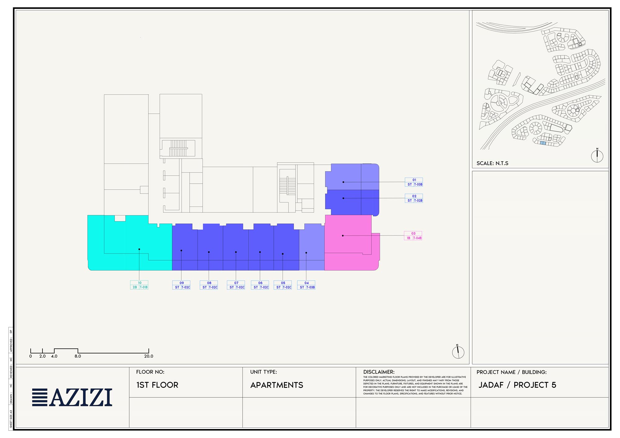 Azizi Leily at Al Jaddaf floor plan 3