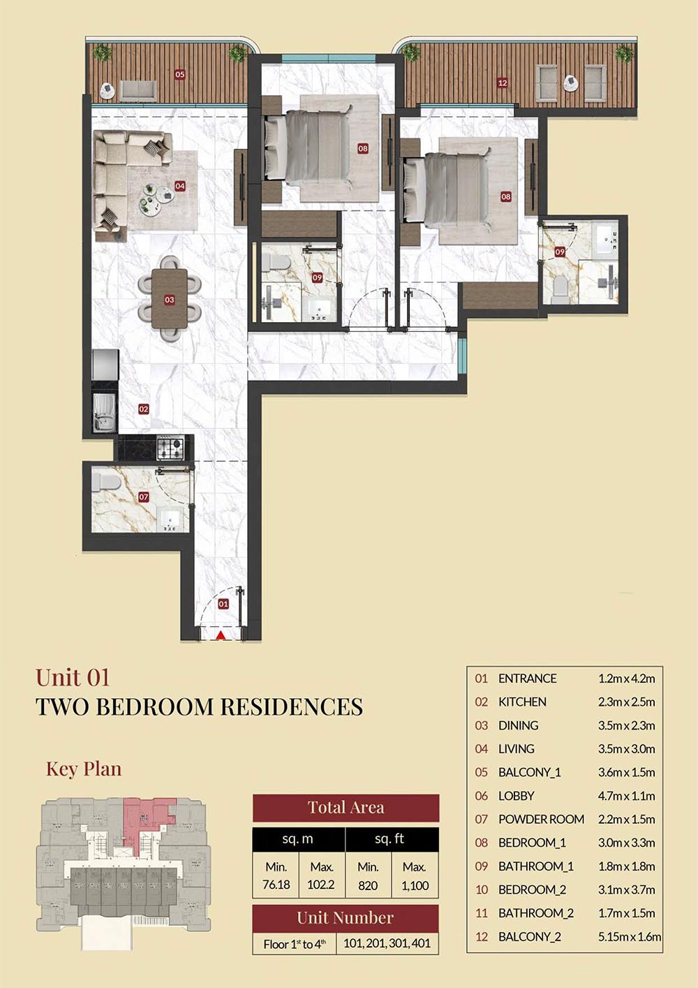 Miorah by Zoya floor plan 2