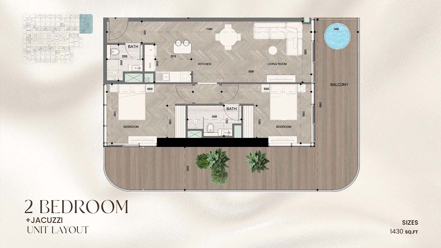 Sky Line at DLRC floor plan 5