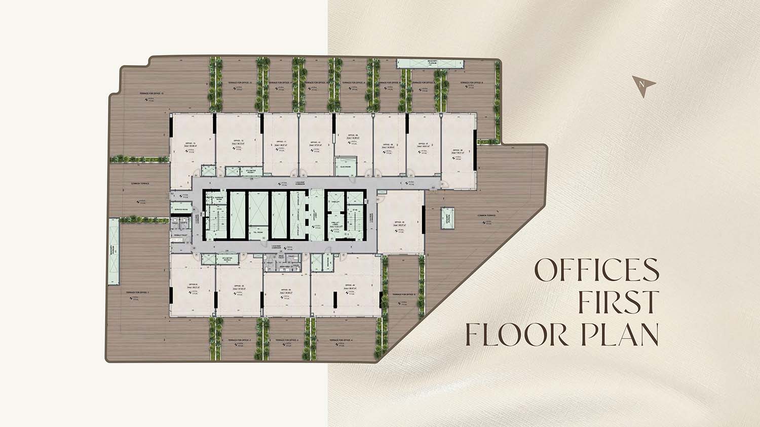 Sky Line at DLRC floor plan 6