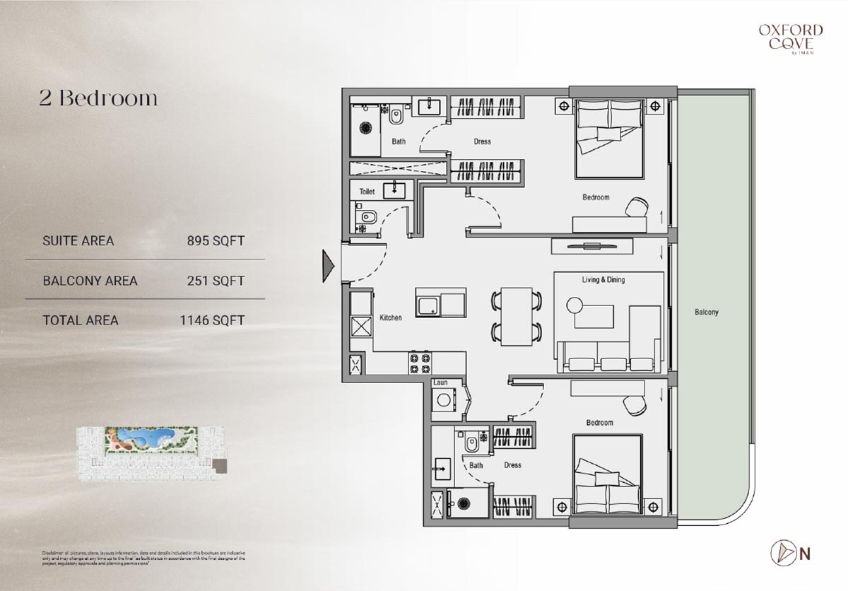 Oxford Cove at JVC floor plan 3