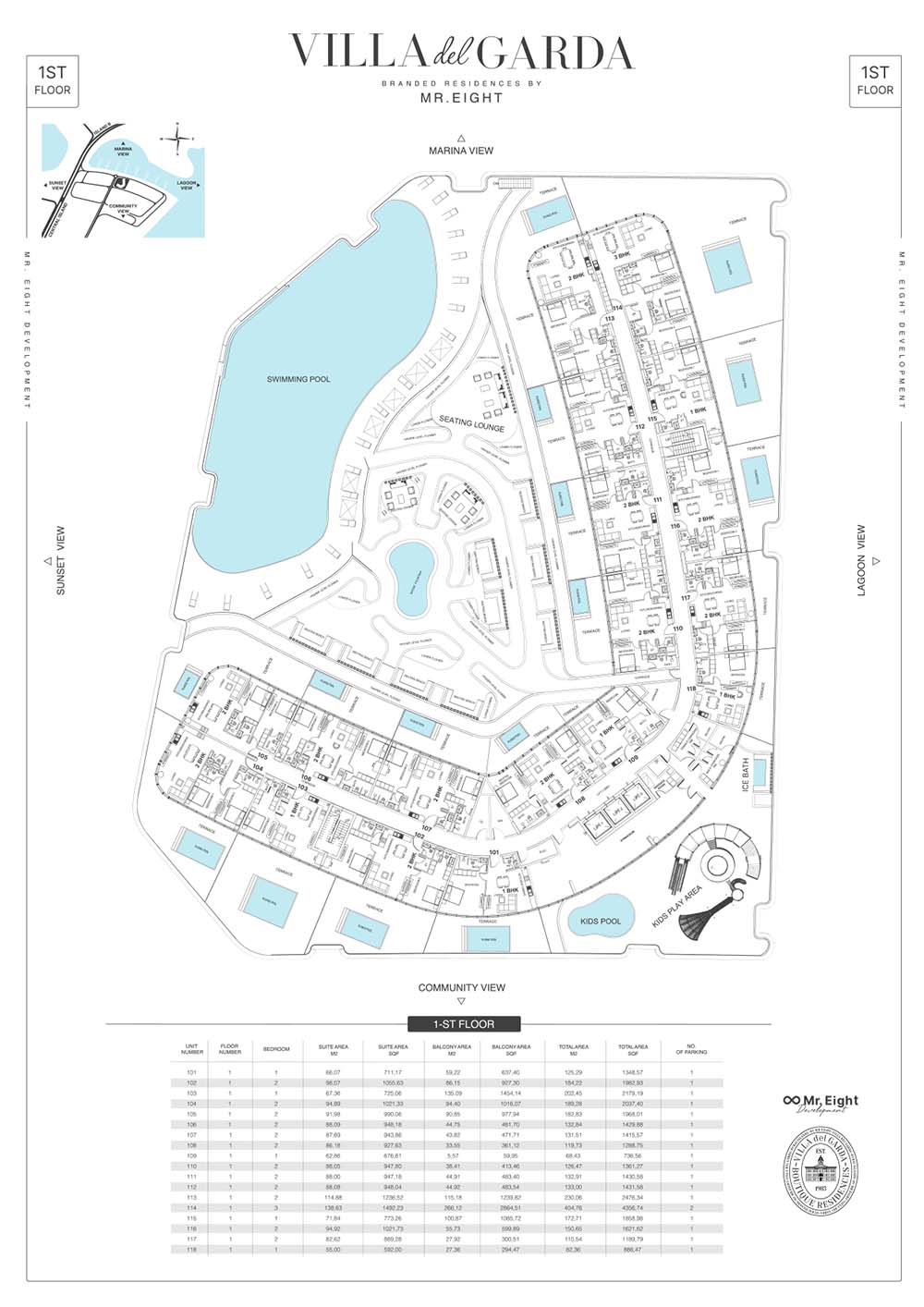 Villa Del Garda at Dubai Islands floor plan 1