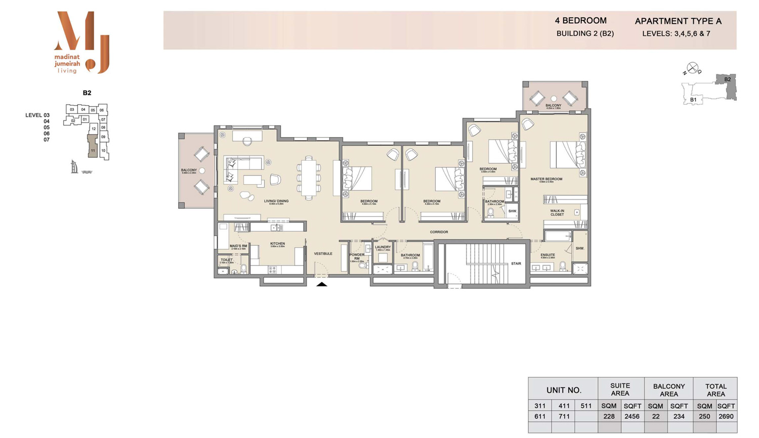 Madinat Jumeirah Living Apartments floor plan 4