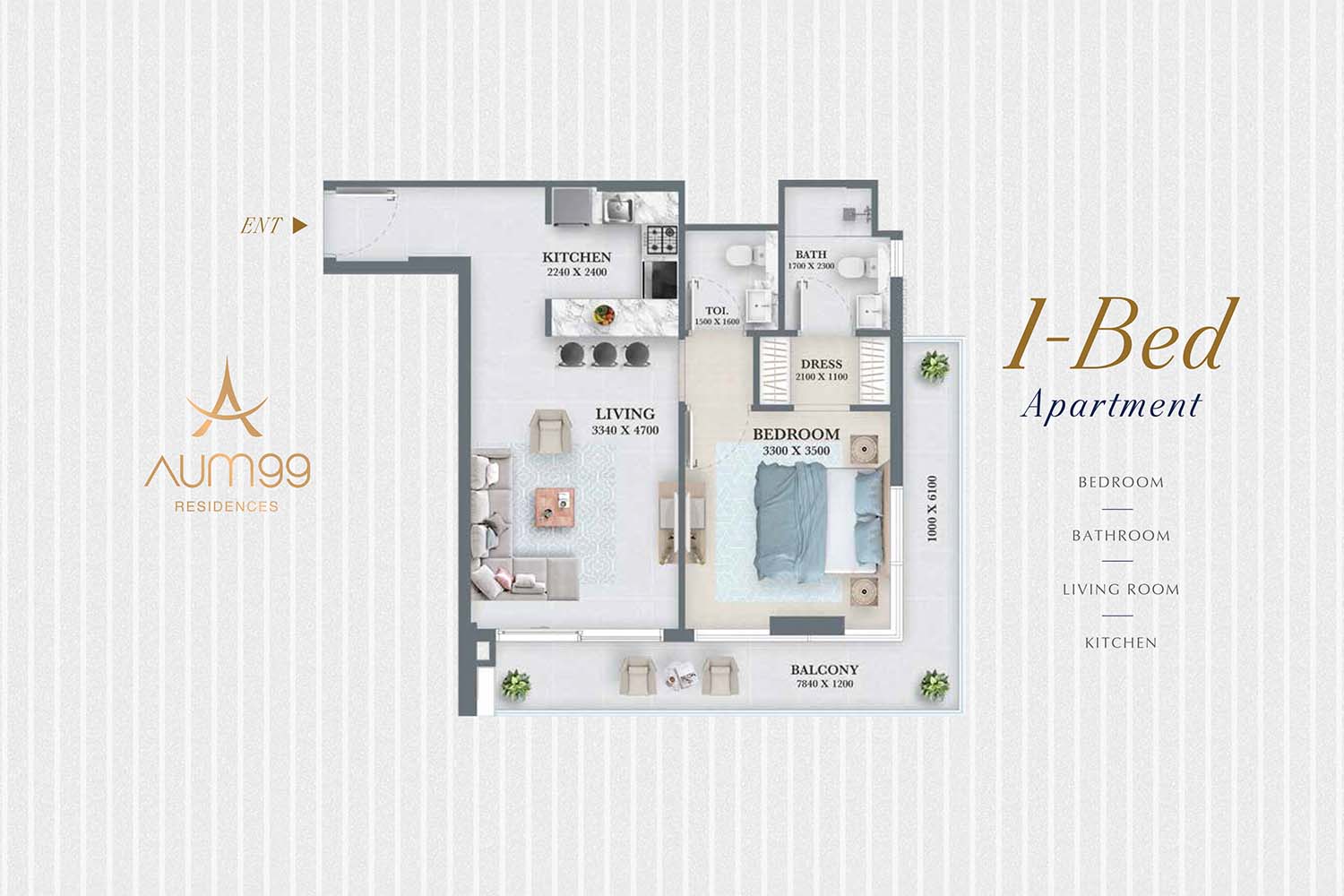 AUM 99 Residences at DLRC floor plan 2
