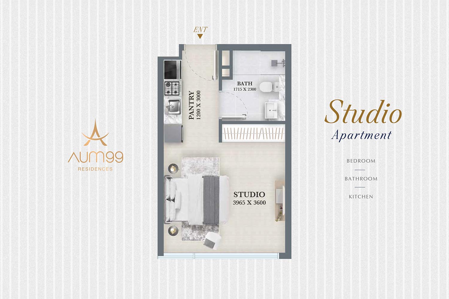 AUM 99 Residences at DLRC floor plan 1