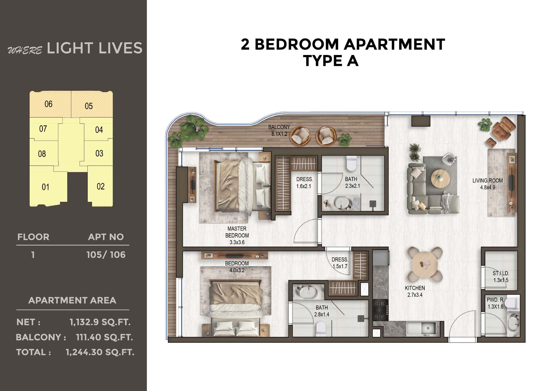 Noore at Meydan floor plan 2