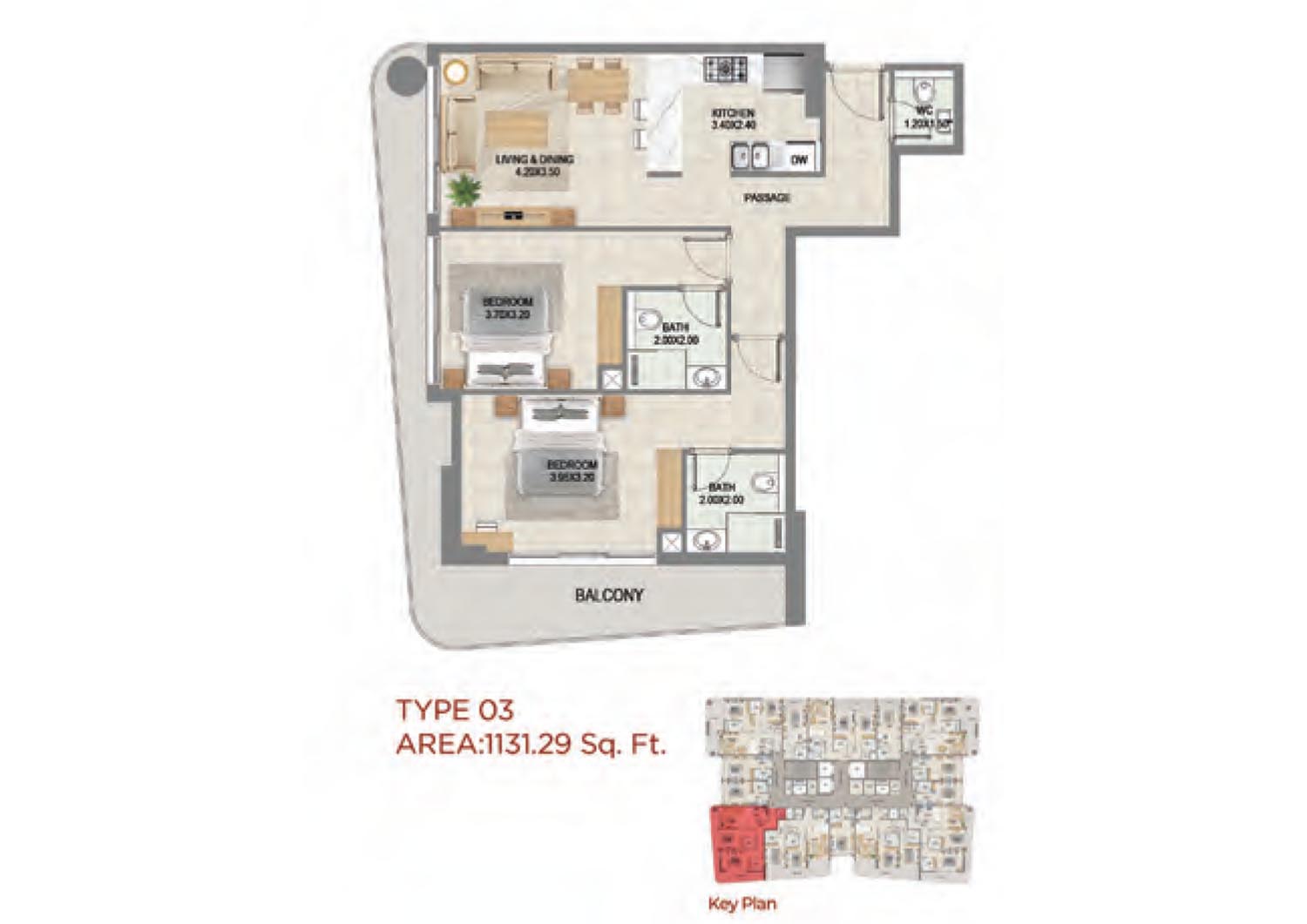Nanma Lotus at Dubai South floor plan 3