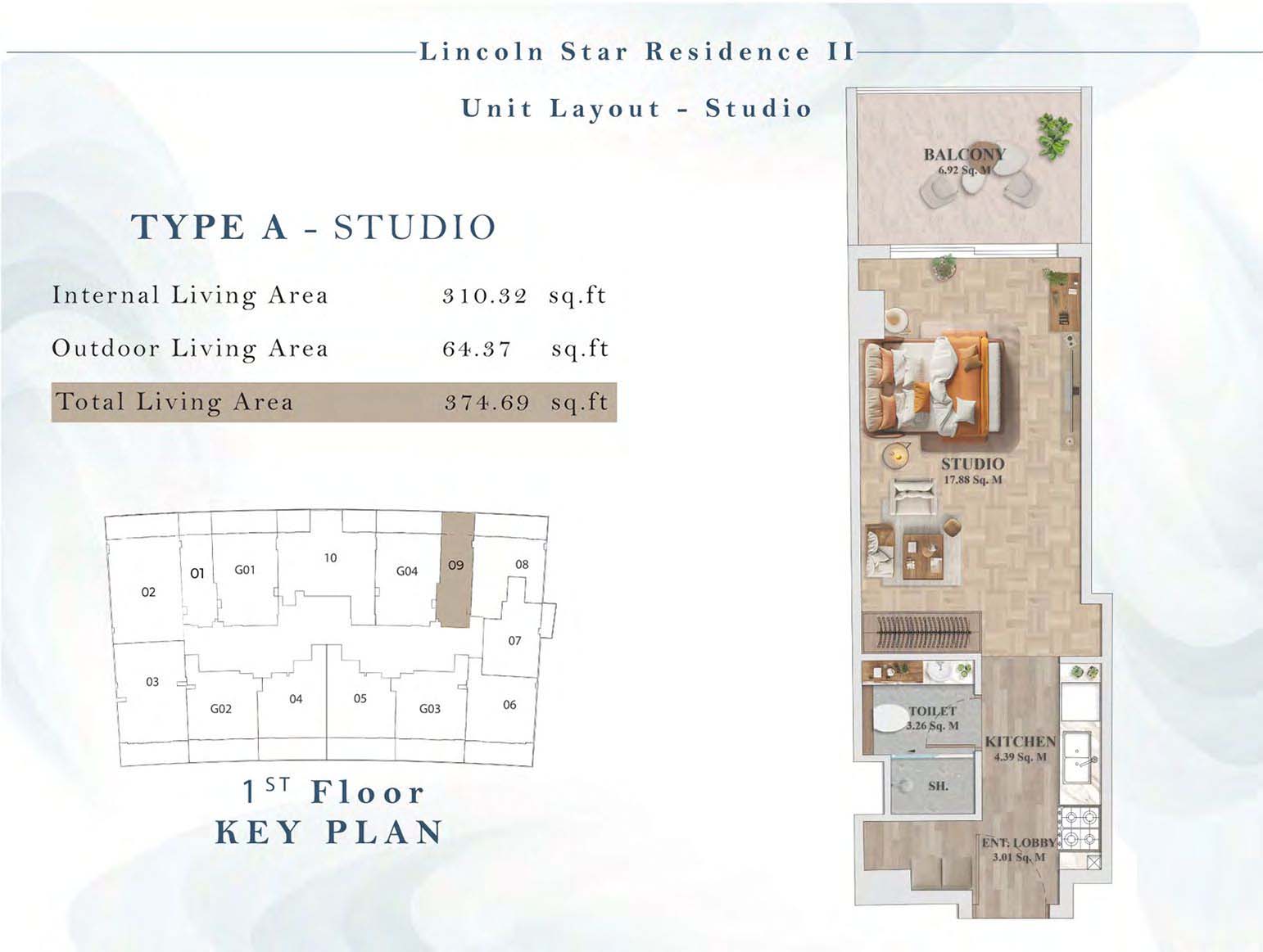 Lincoln Star Residence 2 floor plan 1