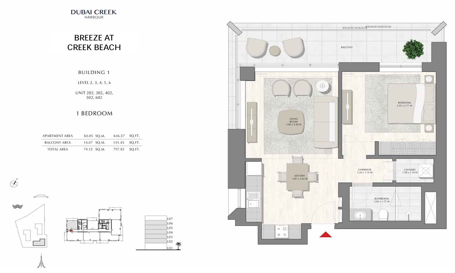 Breeze at Creek Beach floor plan 1
