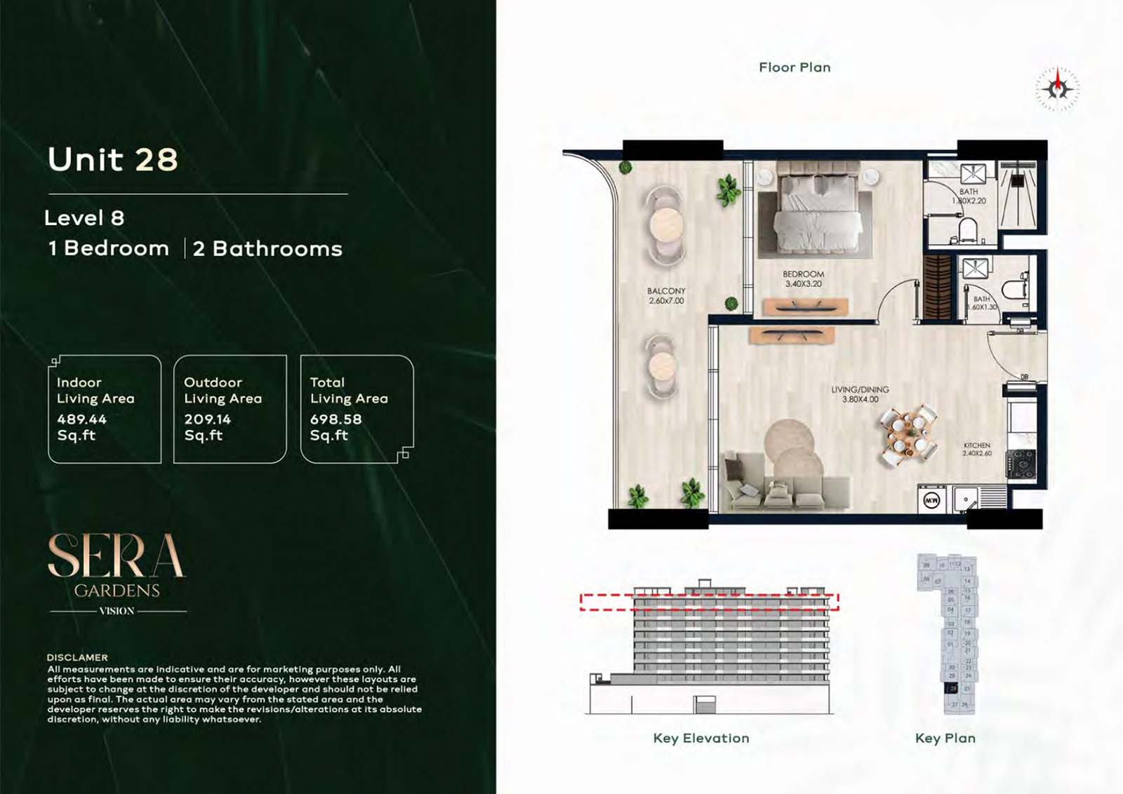 Sera Gardens by Vision floor plan 2