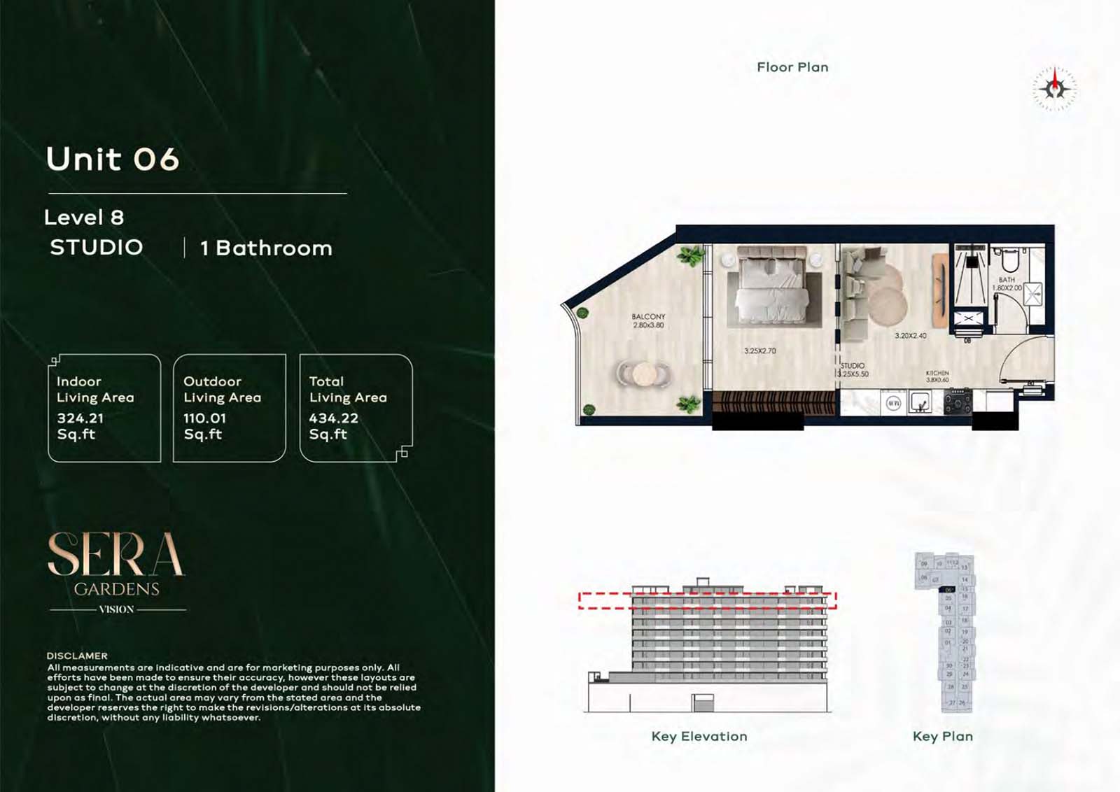 Sera Gardens by Vision floor plan 1