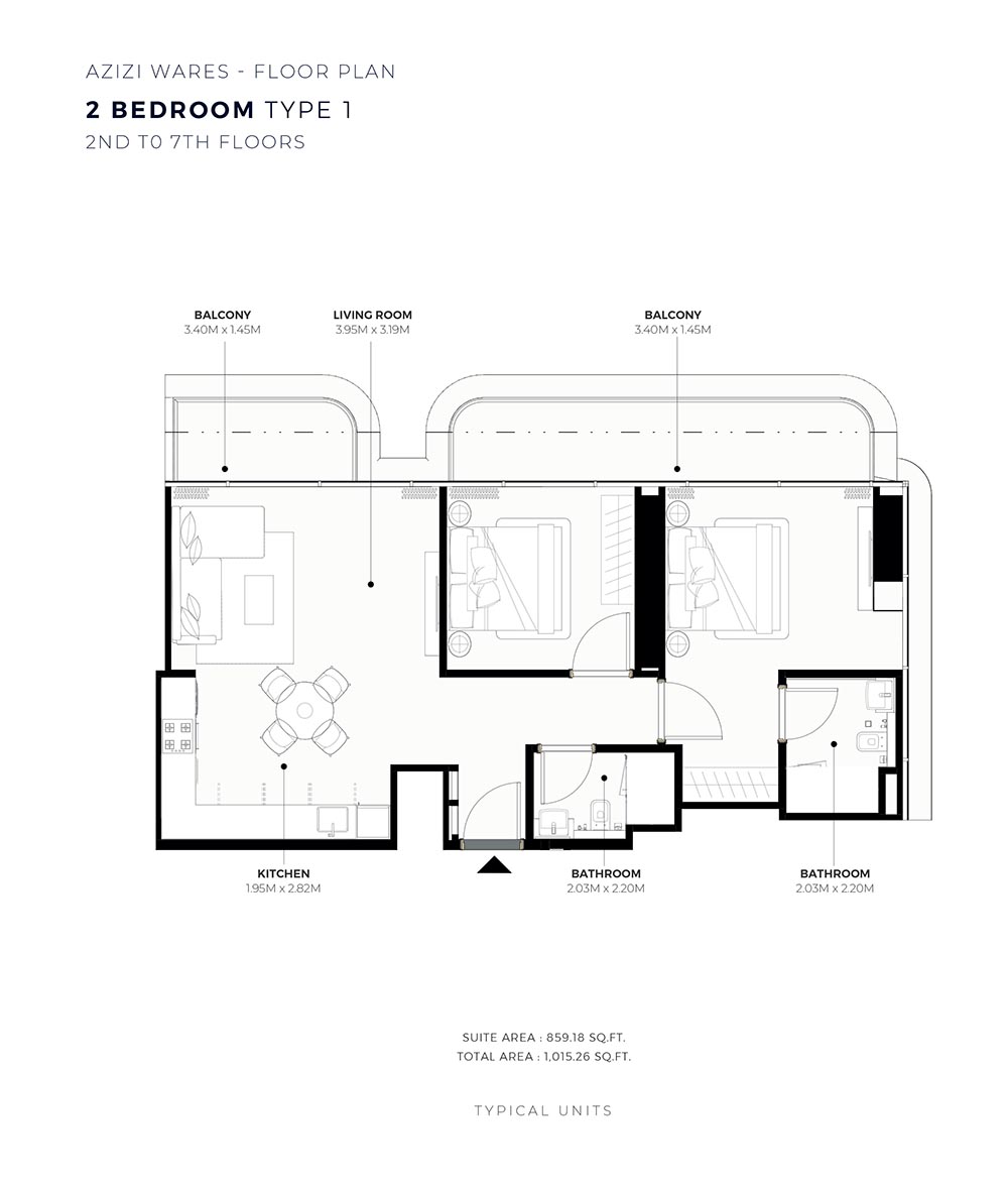 Azizi Wares floor plan 3