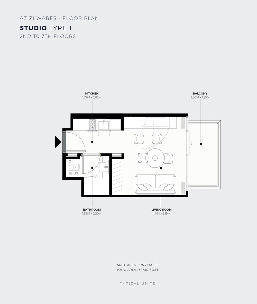 Azizi Wares floor plan 1