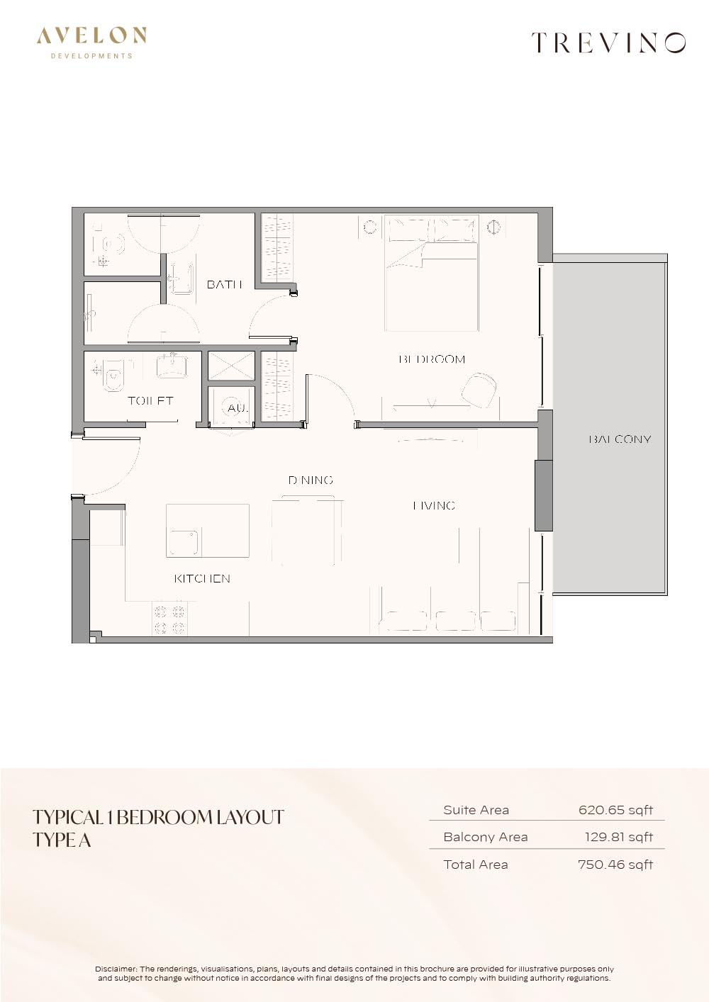 Trevino at JVC floor plan 2
