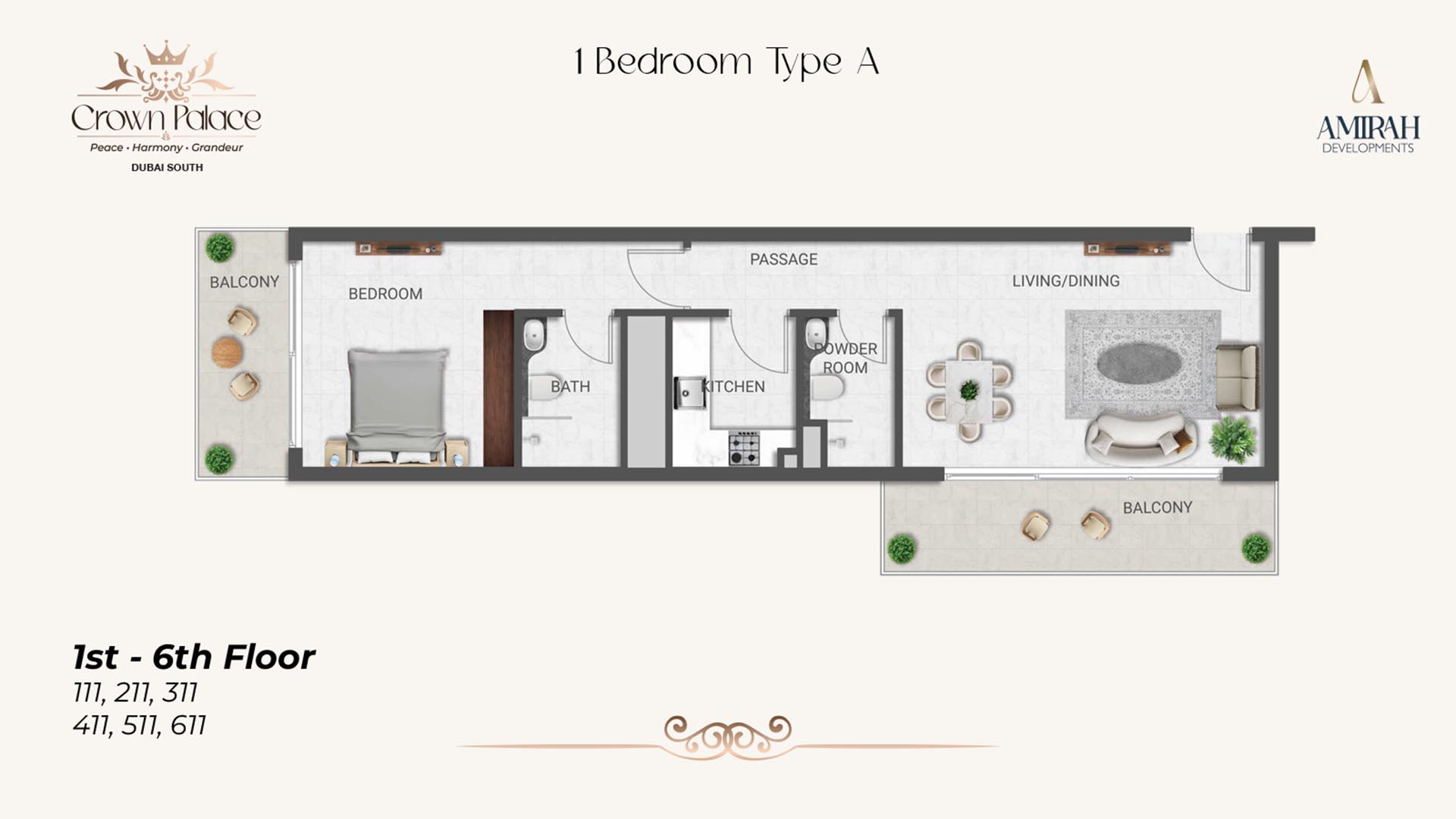 Crown Palace at Dubai South floor plan 2