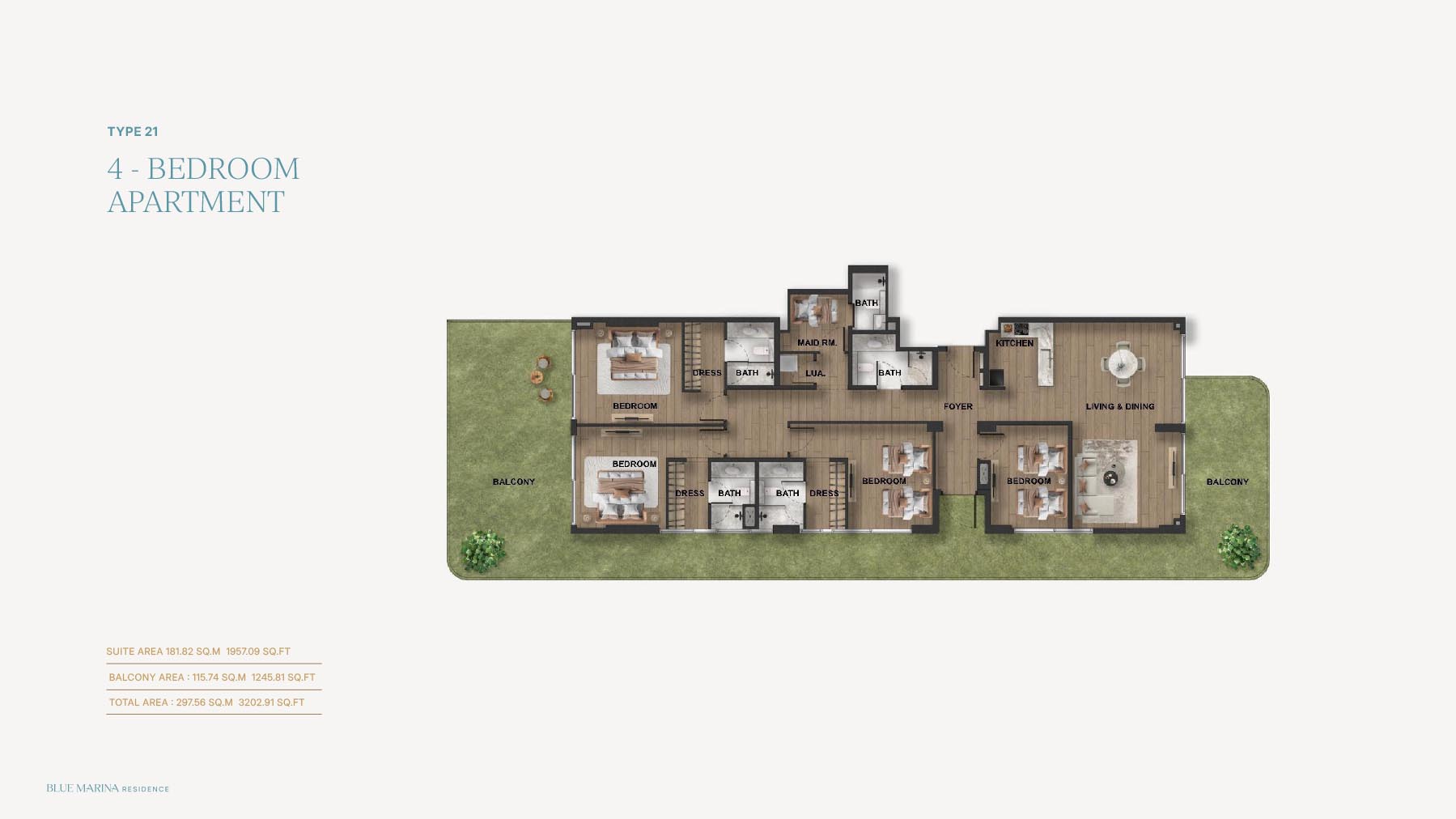 Blue Marina Residence at Dubai Islands floor plan 5