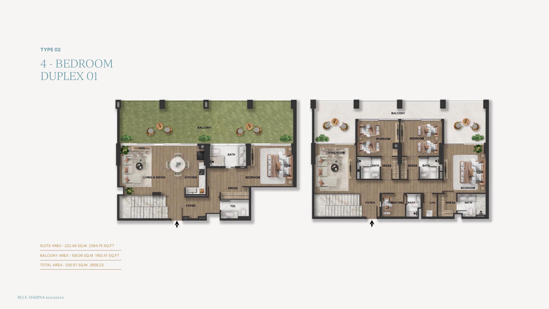 Blue Marina Residence at Dubai Islands floor plan 6