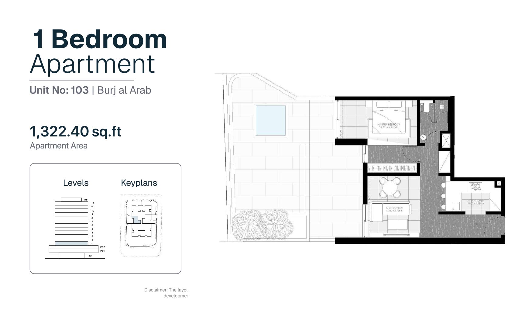 Marea Residences at Dubai Islands floor plan 1
