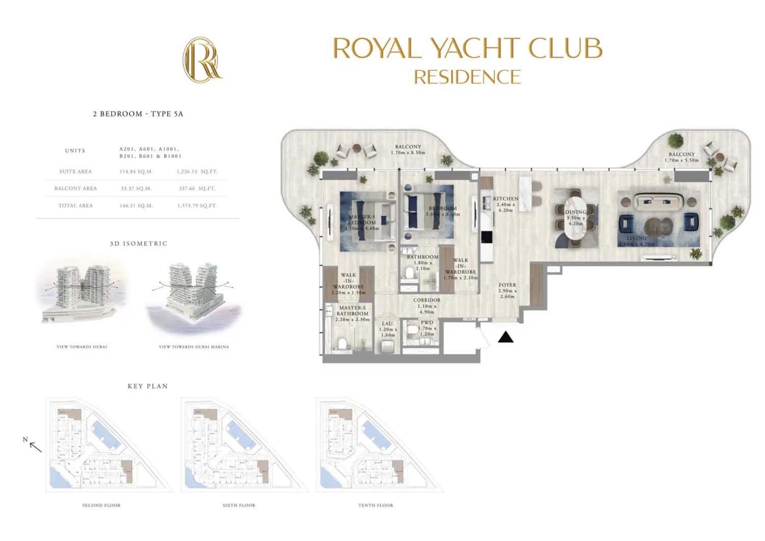 Royal Yacht Club Residence at Dubai Islands floor plan 2