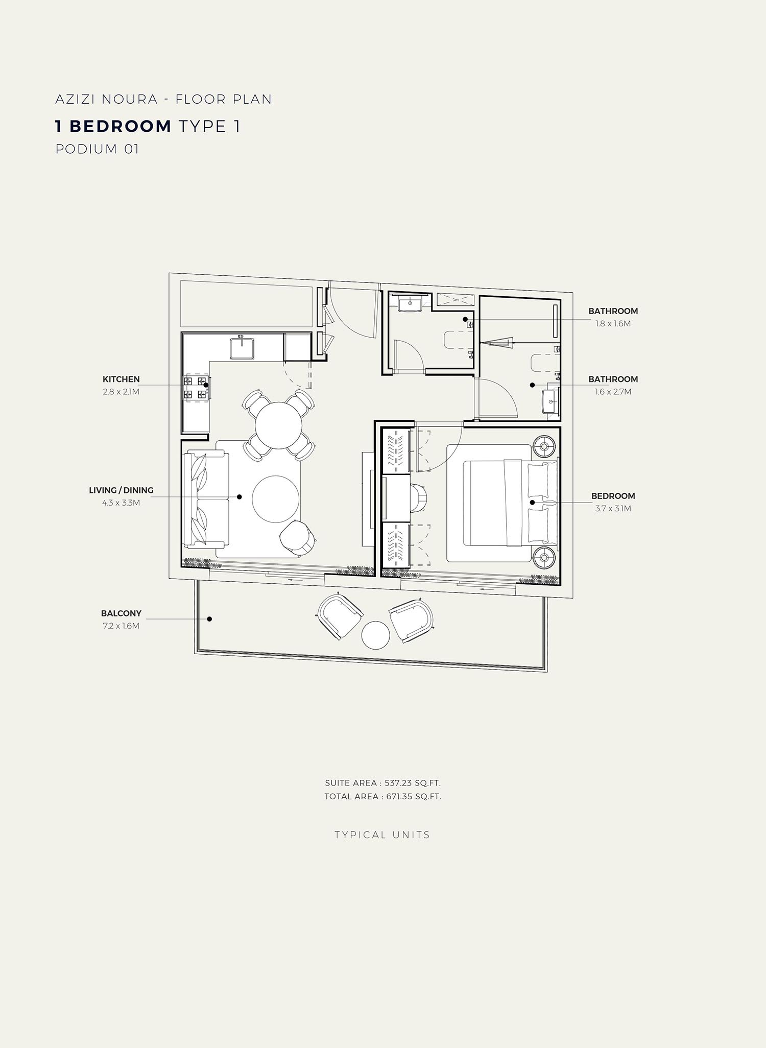 Azizi Noura floor plan 2