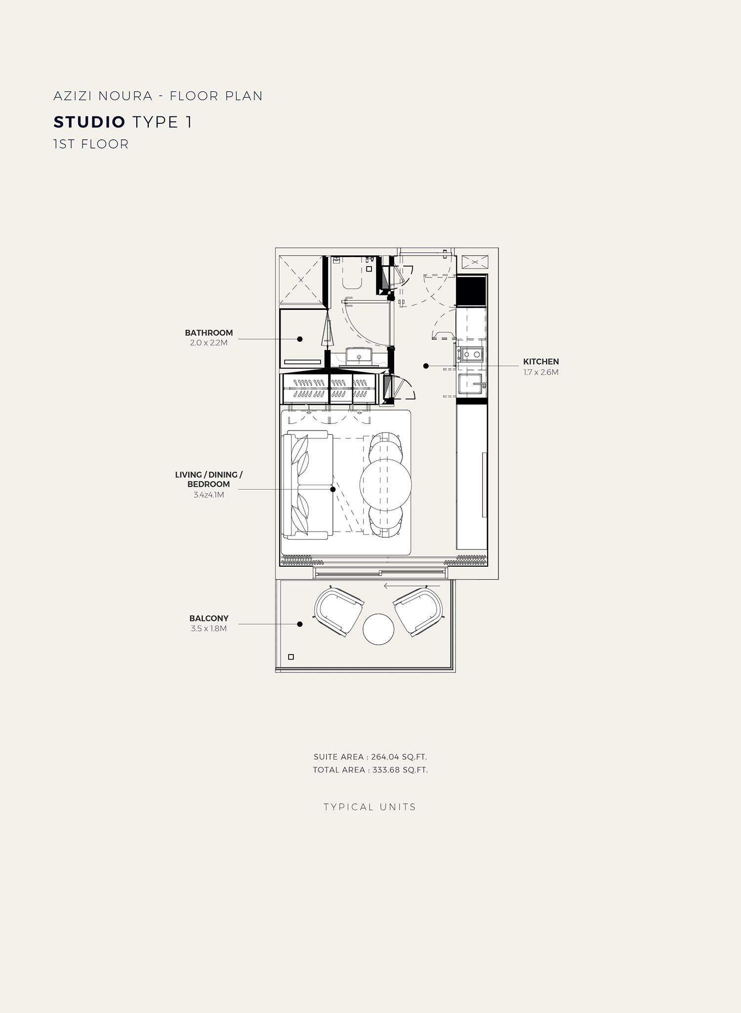 Azizi Noura floor plan 1