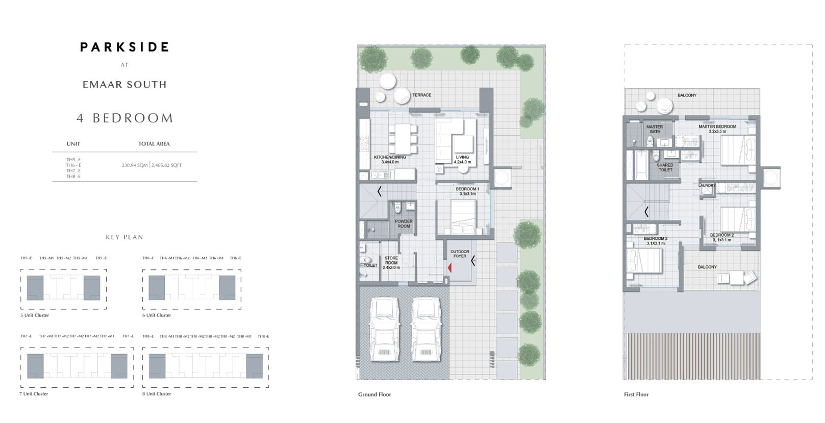 Parkside at Emaar South floor plan 2