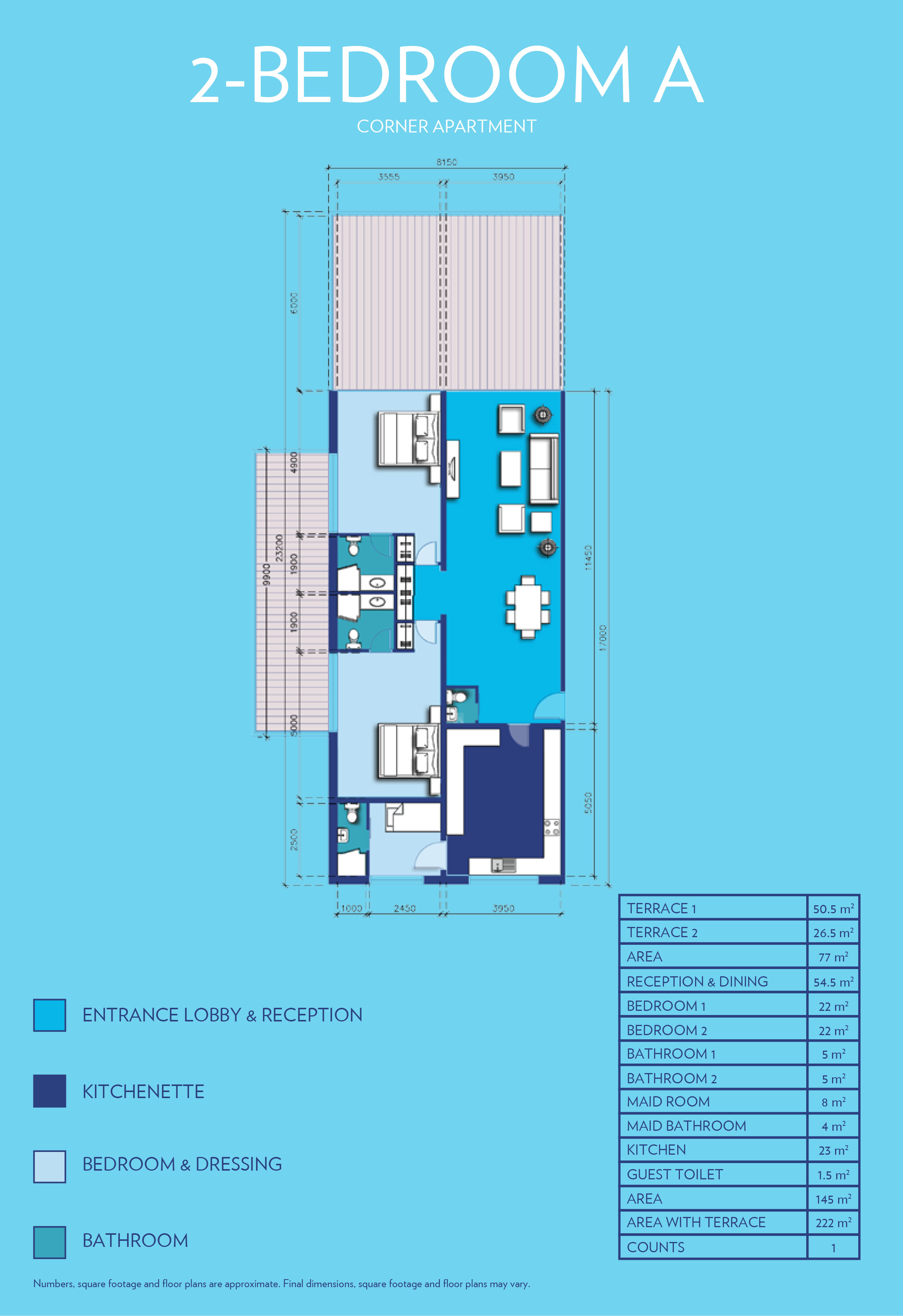 Azure Residence Palm Jumeirah floor plan 3