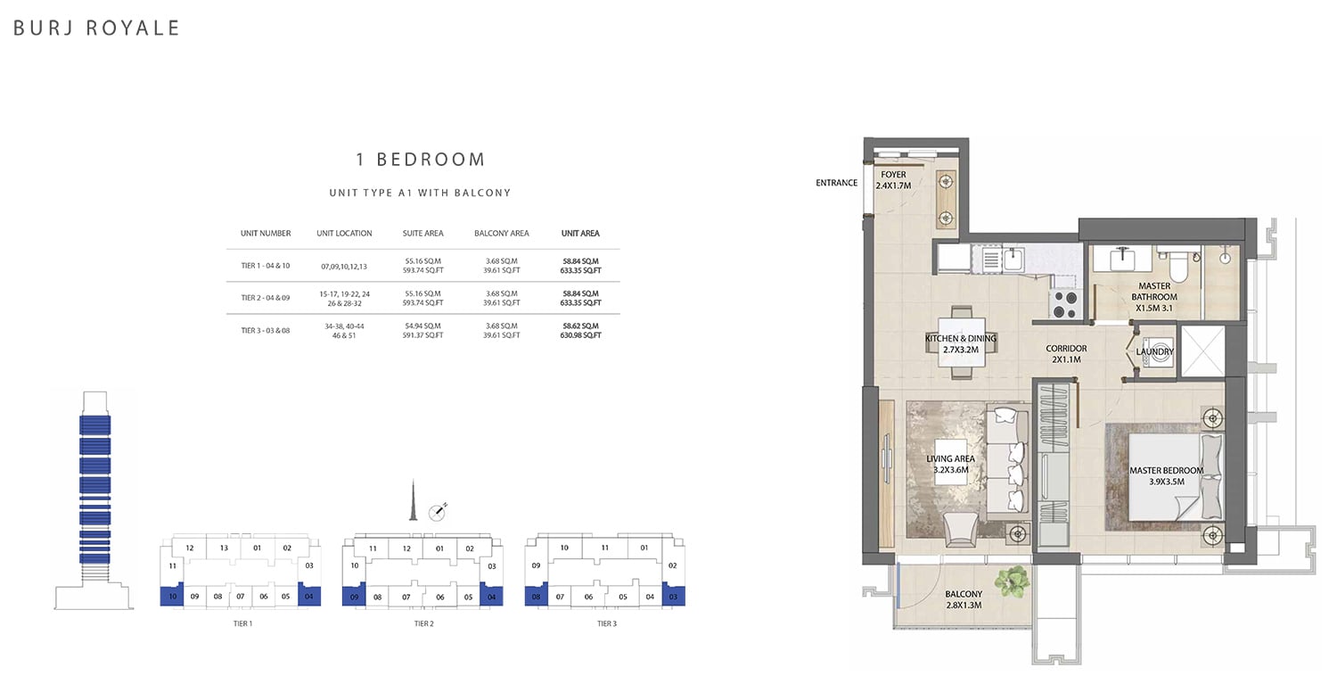 Burj Royale floor plan 1