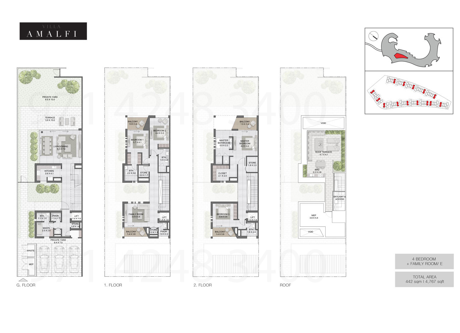 Amalfi Villas floor plan 2
