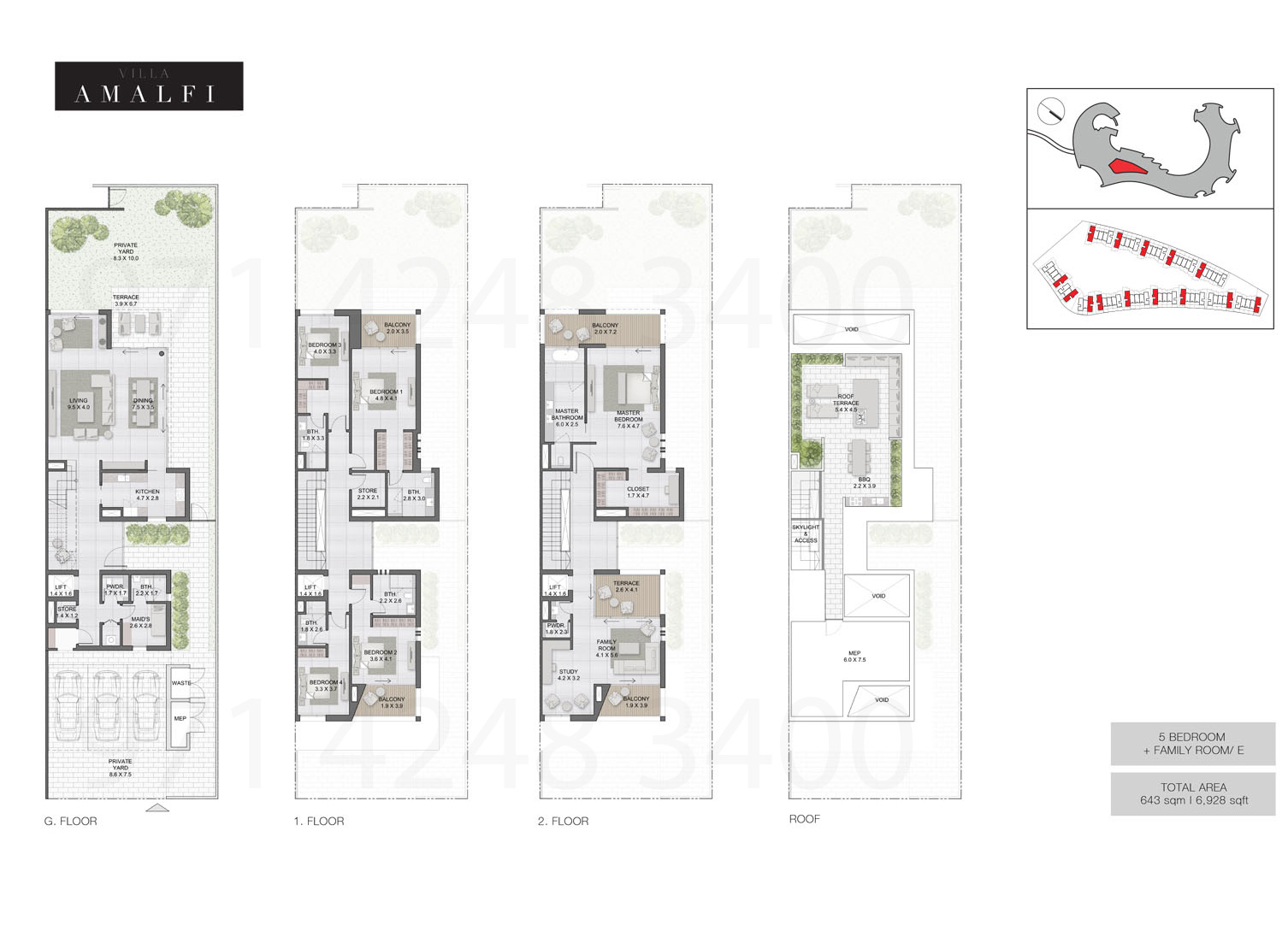 Amalfi Villas floor plan 3