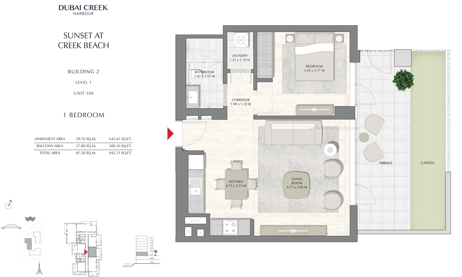 Sunset at Creek Beach floor plan 1