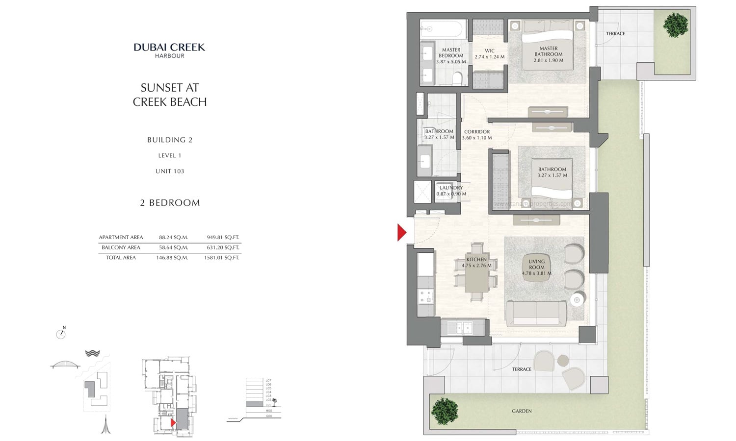 Sunset at Creek Beach floor plan 3