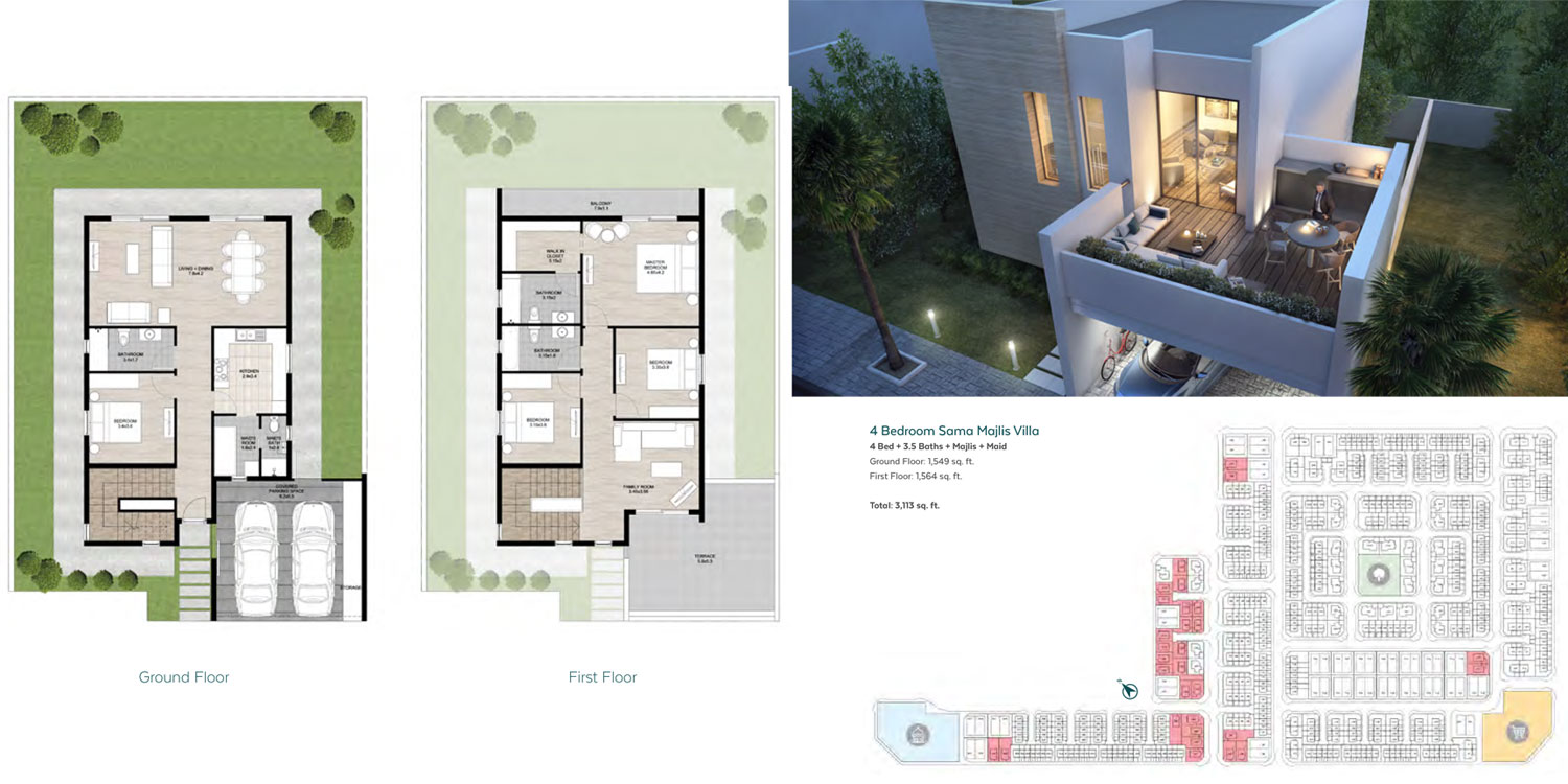 Signature Villas floor plan 1