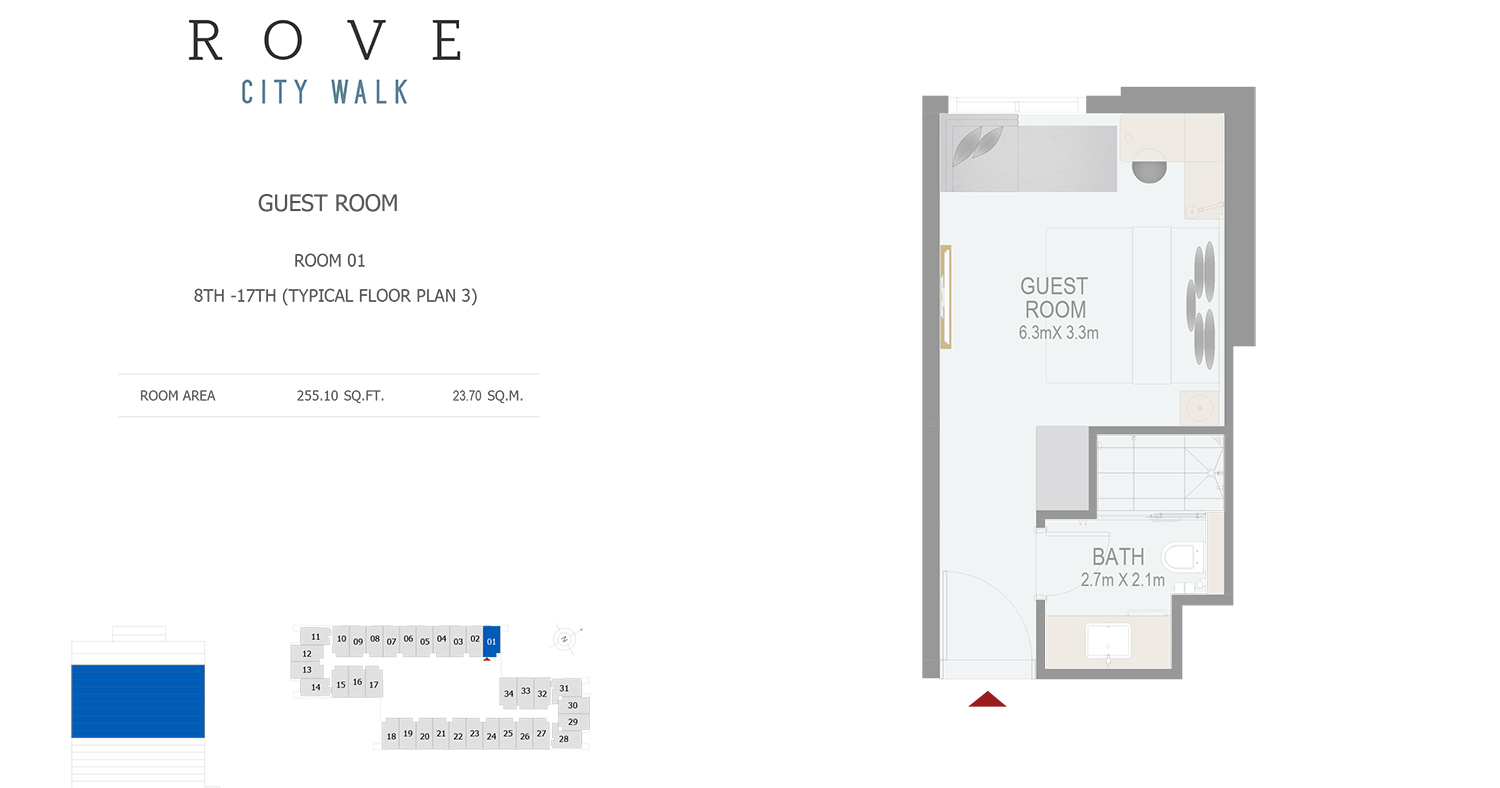 Rove City Walk floor plan 1