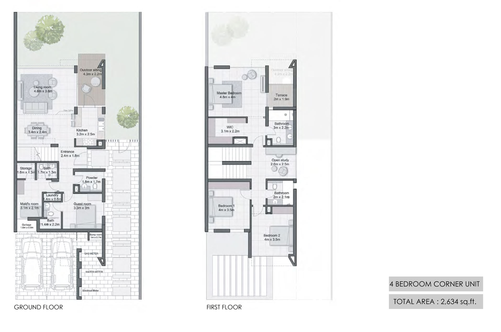 Cherrywoods Townhouses floor plan 2