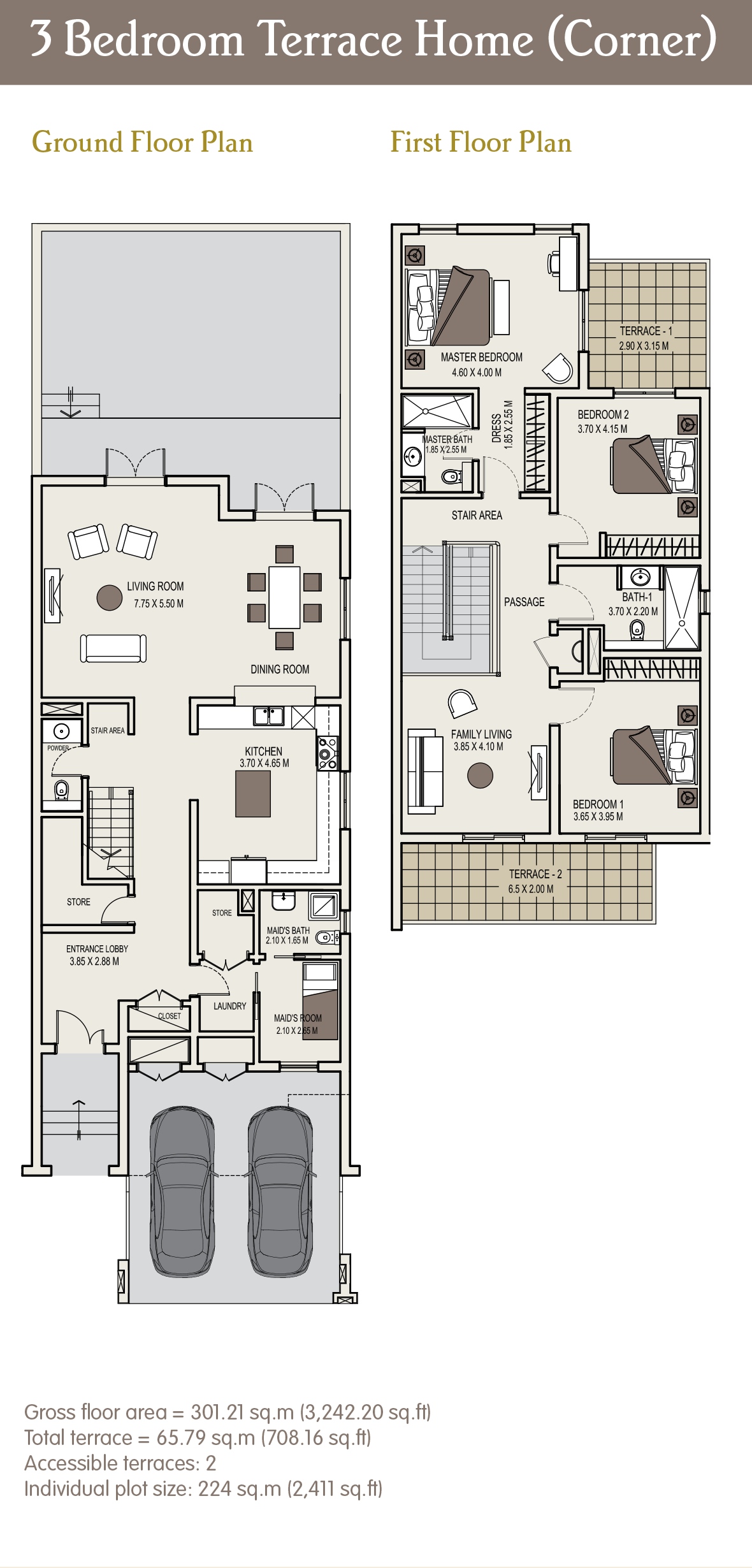 Al Furjan Villas And Townhouses floor plan 1