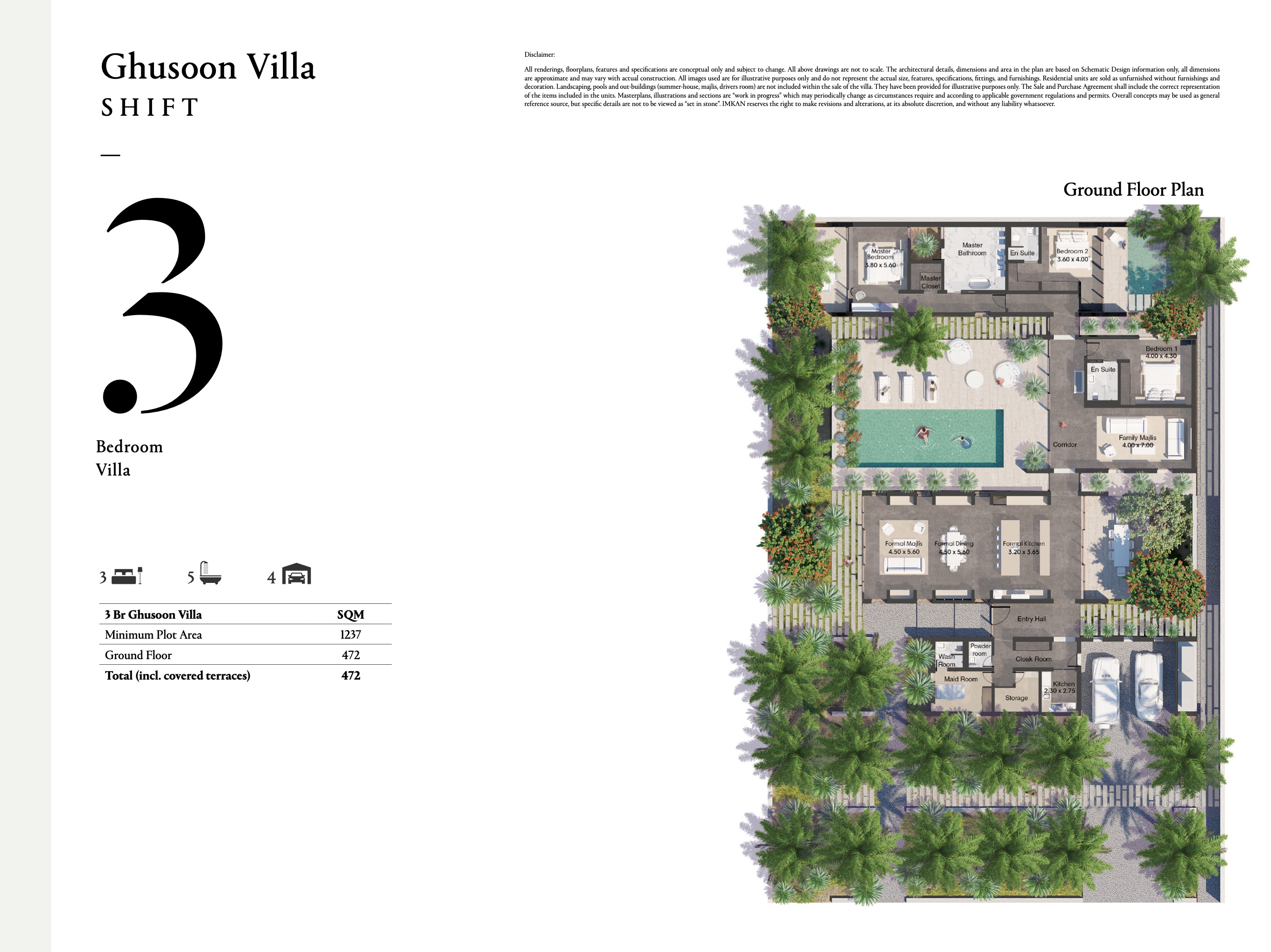 AlJurf Ghusoon Villas floor plan 1