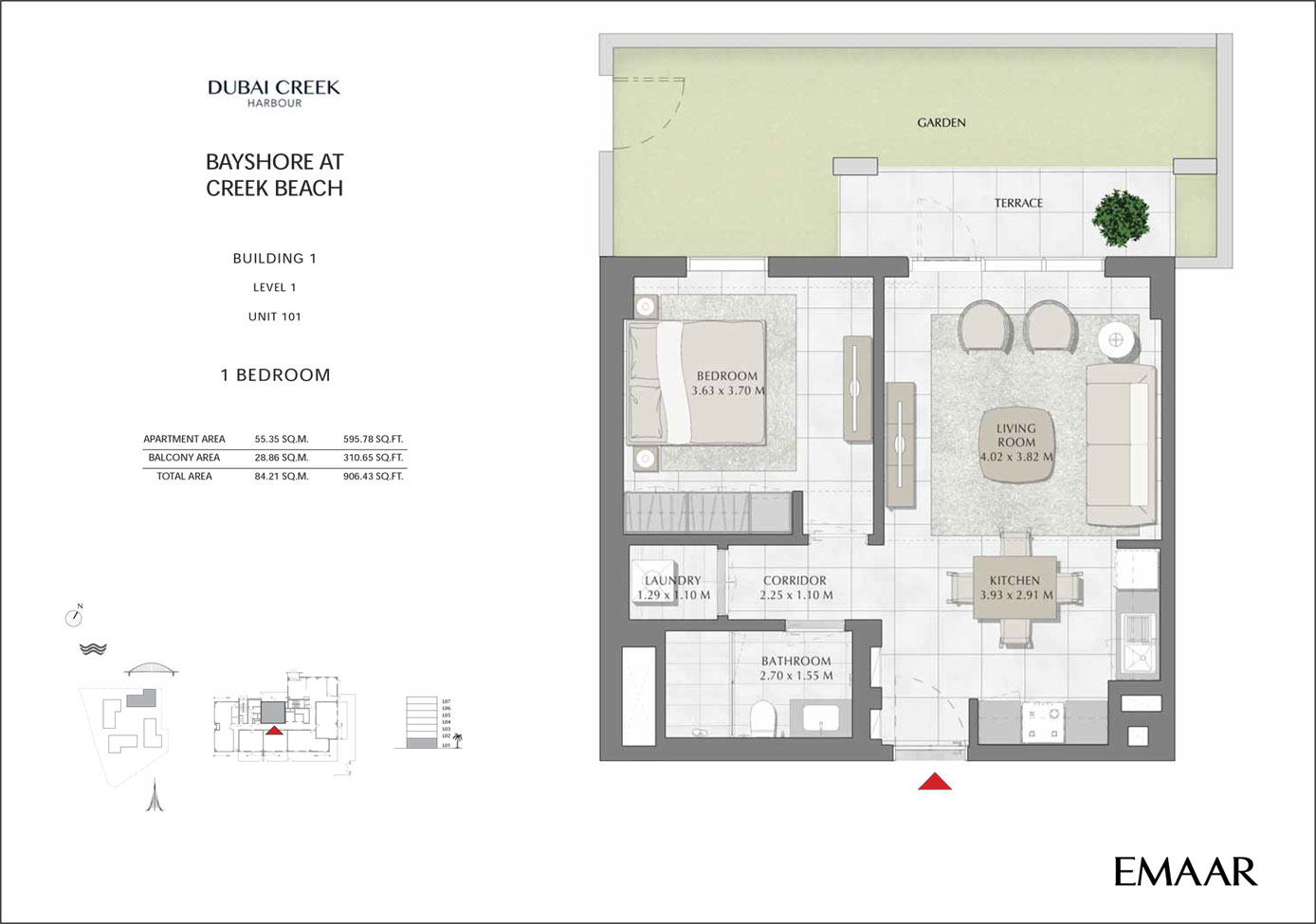 Bayshore Apartments floor plan 1